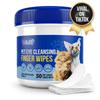Pet Eye Cleansing Finger Wipes for Dogs and Cats - 50 pre-soaked wipes, viral on TikTok, zero irritation formula.