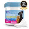 Oatmeal-Scented Pet Ear Relief Finger Wipes for dogs and cats, 50 pre-soaked wipes, viral on TikTok, Dr. Paws Choice.