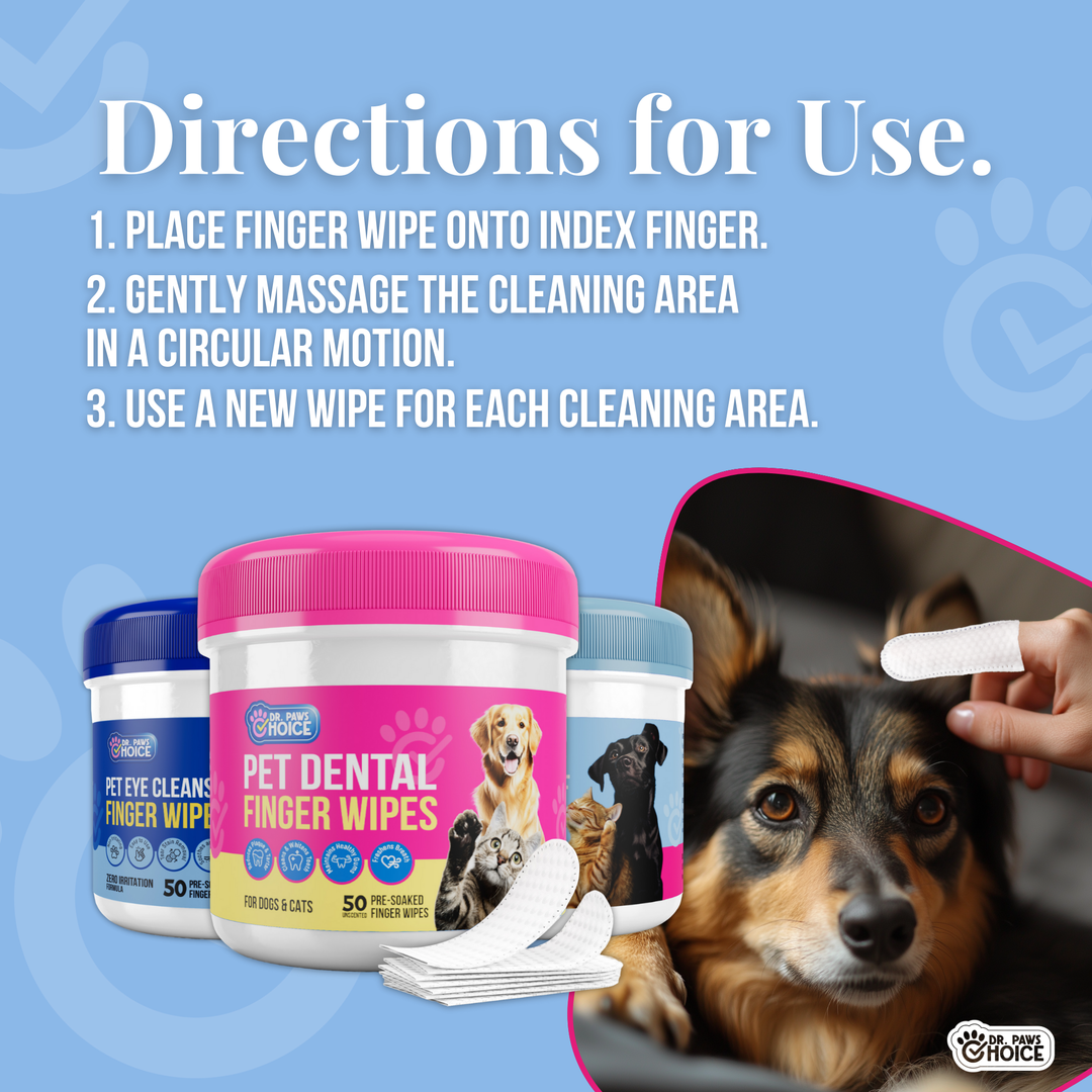 Pet Eye Relief Finger Wipes for Dogs