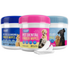 3-Pack Hygiene Bundle – Pet Dental, Ear, & Eye Finger Wipes
