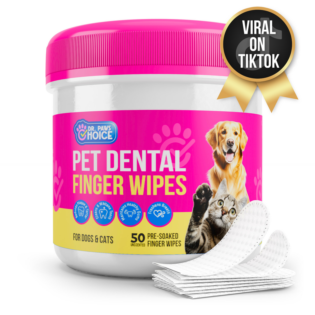 Naturally Formulated Pet Dental Finger Wipes for Teeth Cleaning